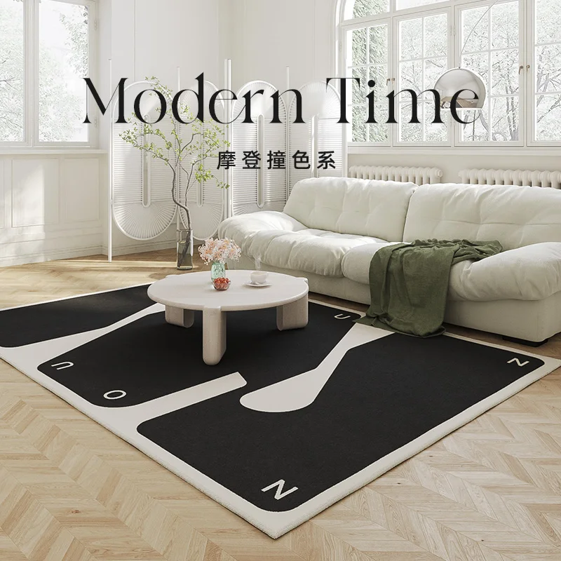 Simple Design Carpets for Living Room Gothic Style Bedroom Decor Bedside Rug Study Large Area Non-slip Mat Home Washable Carpet