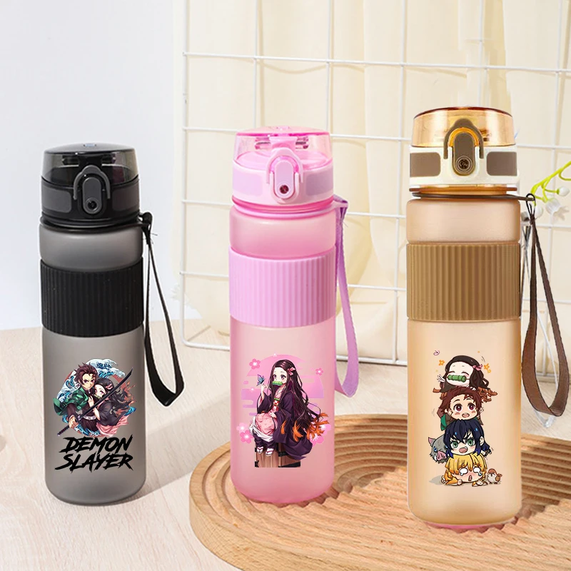 

Demon Slayer Kimetsu No Yaiba Water Cup Cartoon Anime Water Bottle Kid Student Leak Proof Sport Flask Office Worker Drinking Cup