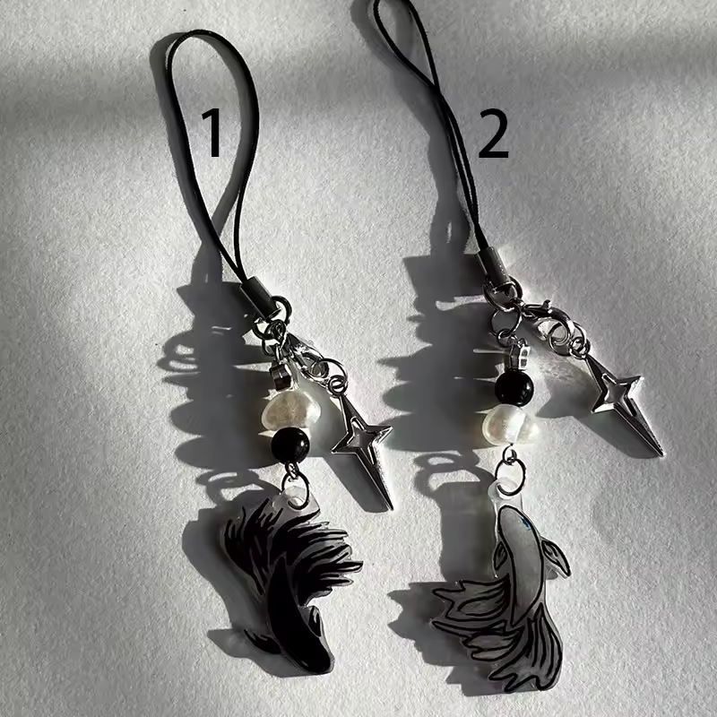 Gojo and Geto fish matching phone charm JJK Handmade cute - AliExpress