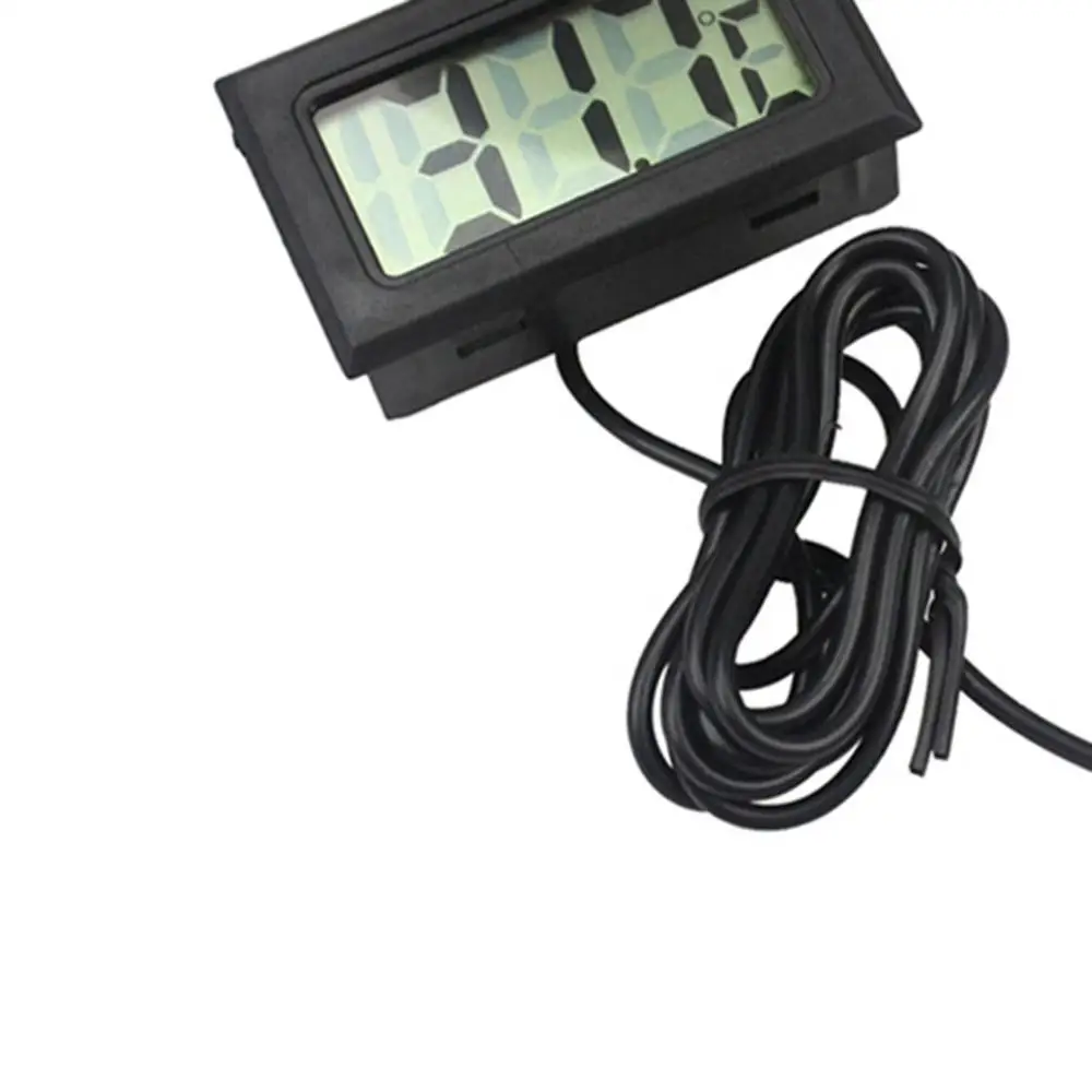 Gloednieuwe Mini Lcd Digitaal Display Thermometer Hygrometer Indoor Buiten Temperatuur Sensor Voor Auto Thuis