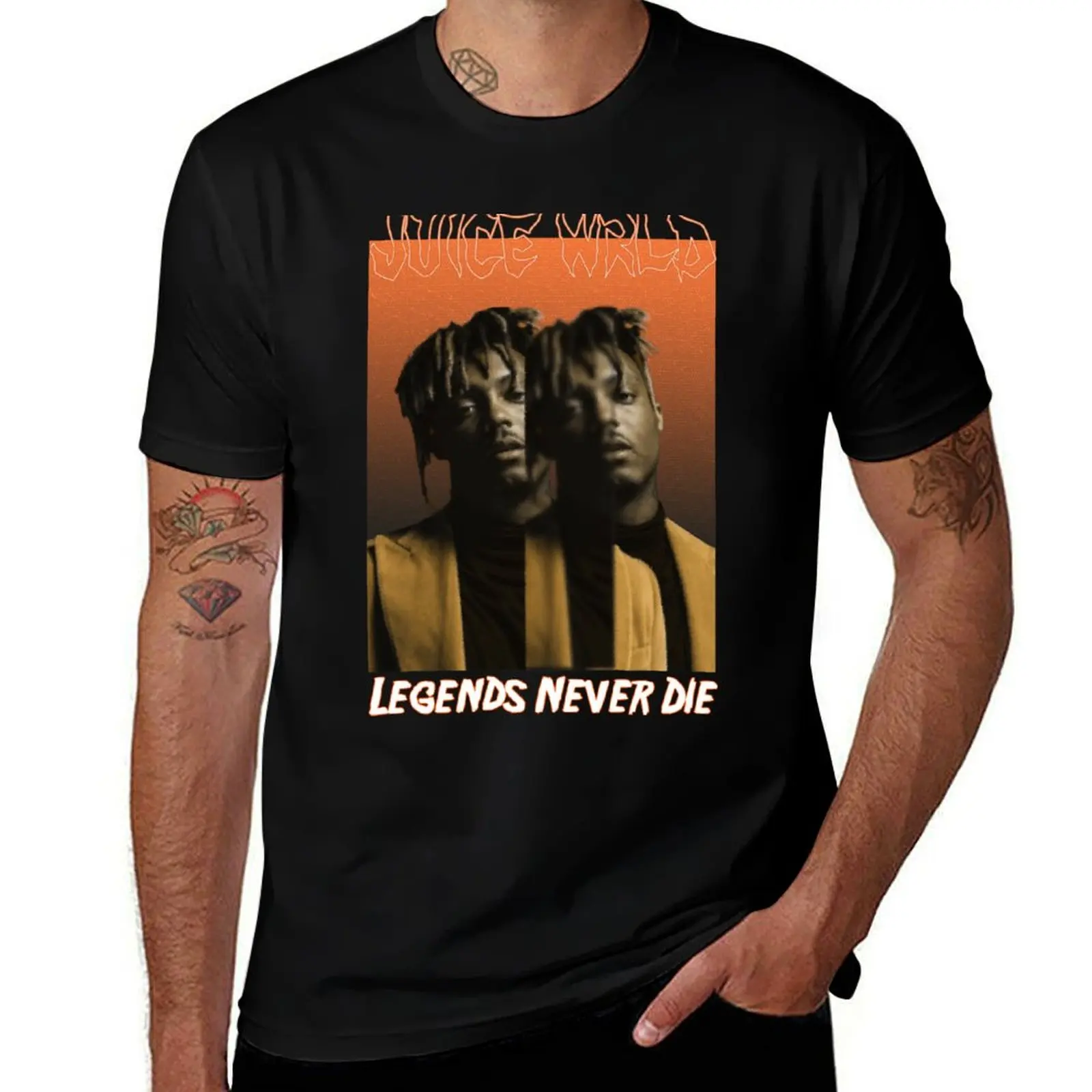 

Juice music wrld T-Shirt Blouse custom t shirt quick drying cute clothes mens clothes