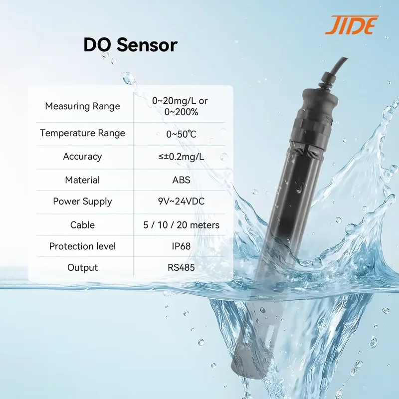 Long Lifespan Economy RS485 ABS Resistant DO Sensor Online Optical Dissolved Sensor for Fish Farming