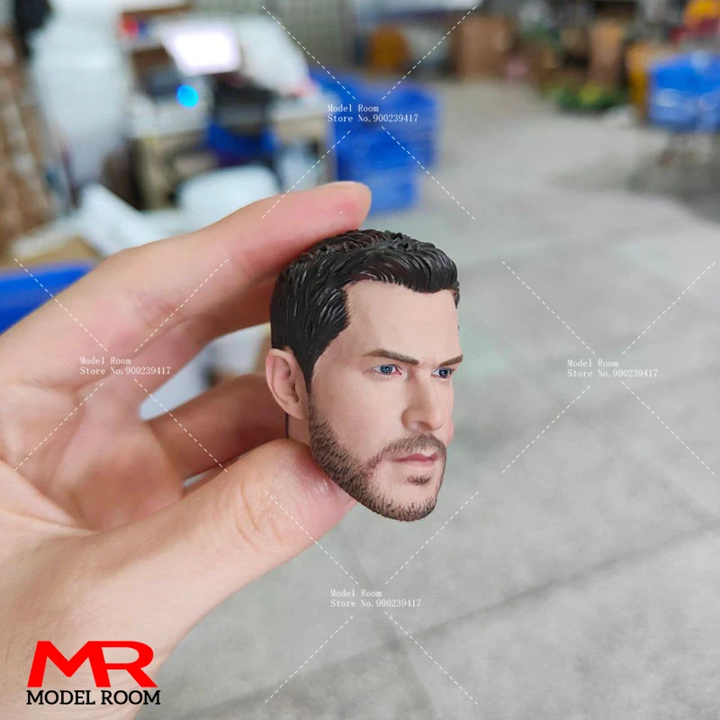 1/6 Scale Chris Hemsworth Head Sculpt PVC Male Head Carving Model Fit 12-inch Soldier Action Figure Body Dolls