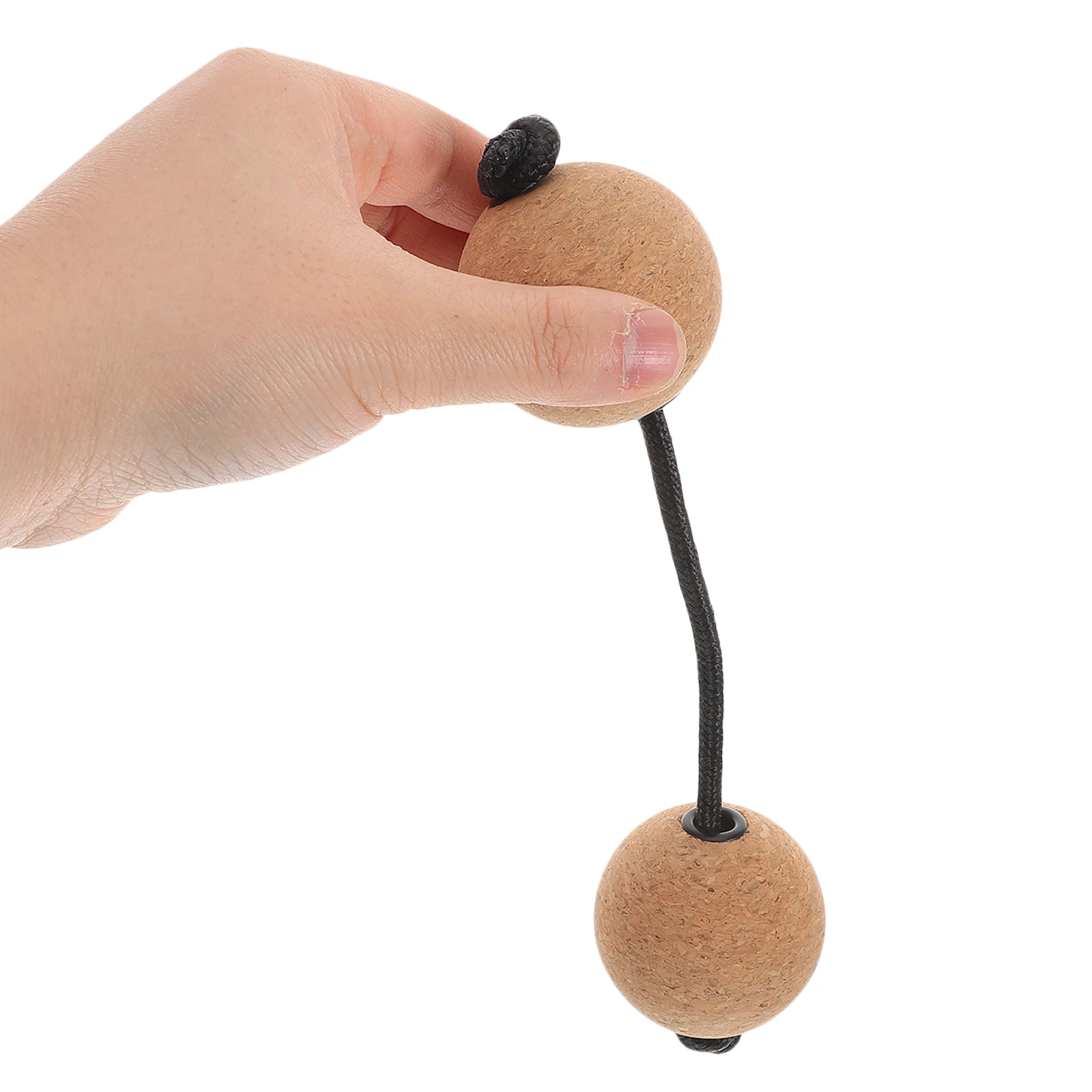

2 Pairs Kashaka Shaker Percussion Instrument Rhythm Balls Dual Ball Design Cork Mute Slip Resistant Matte Surface For Kids Party
