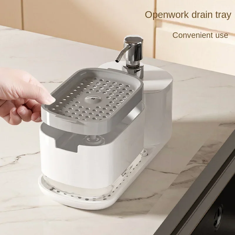 Press-type Household Automatic Liquid Outlet Box Desktop Hand Sanitizer Storage Box Bathroom Countertop Towel Rack Soap Box