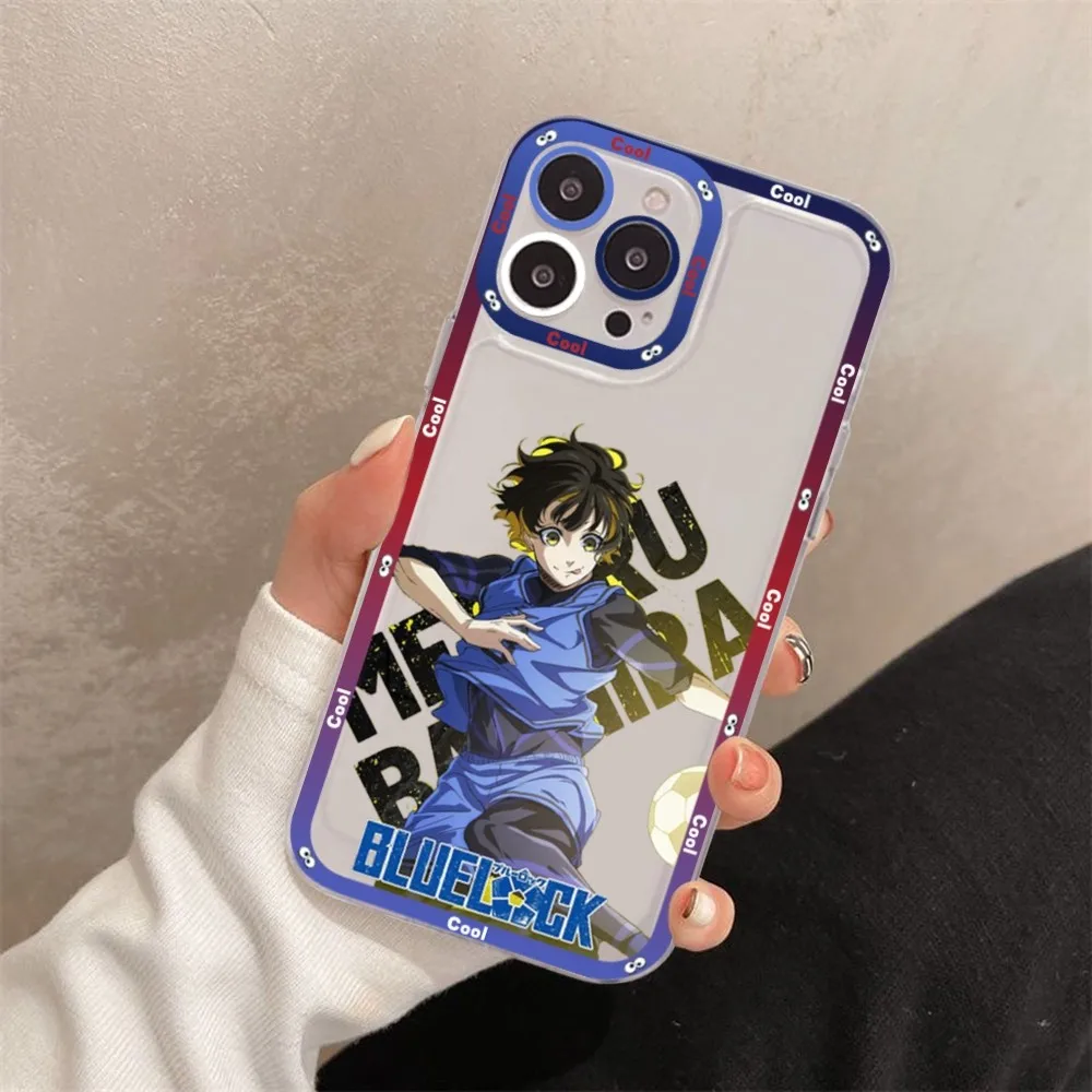 Anime Blue Lock Phone Case For IPhone 15 14 13 12 11 Pro Max XS X XR Mini Protective Cover