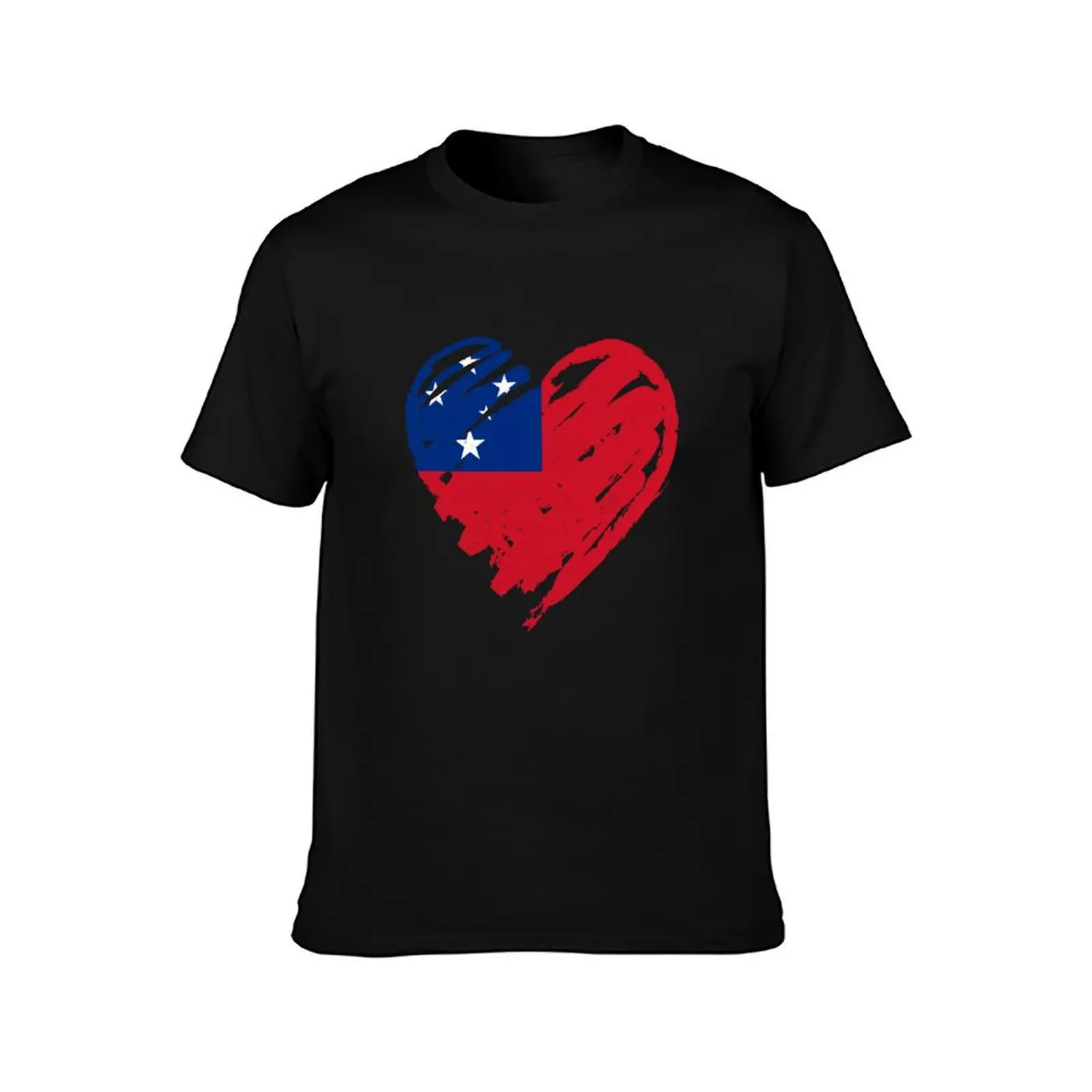 I Love Samoa - Ou te alofa ia Samoa T-Shirt Summer Casual Cotton Tee Oversized Streetwear Tops Vintage Graphic Print