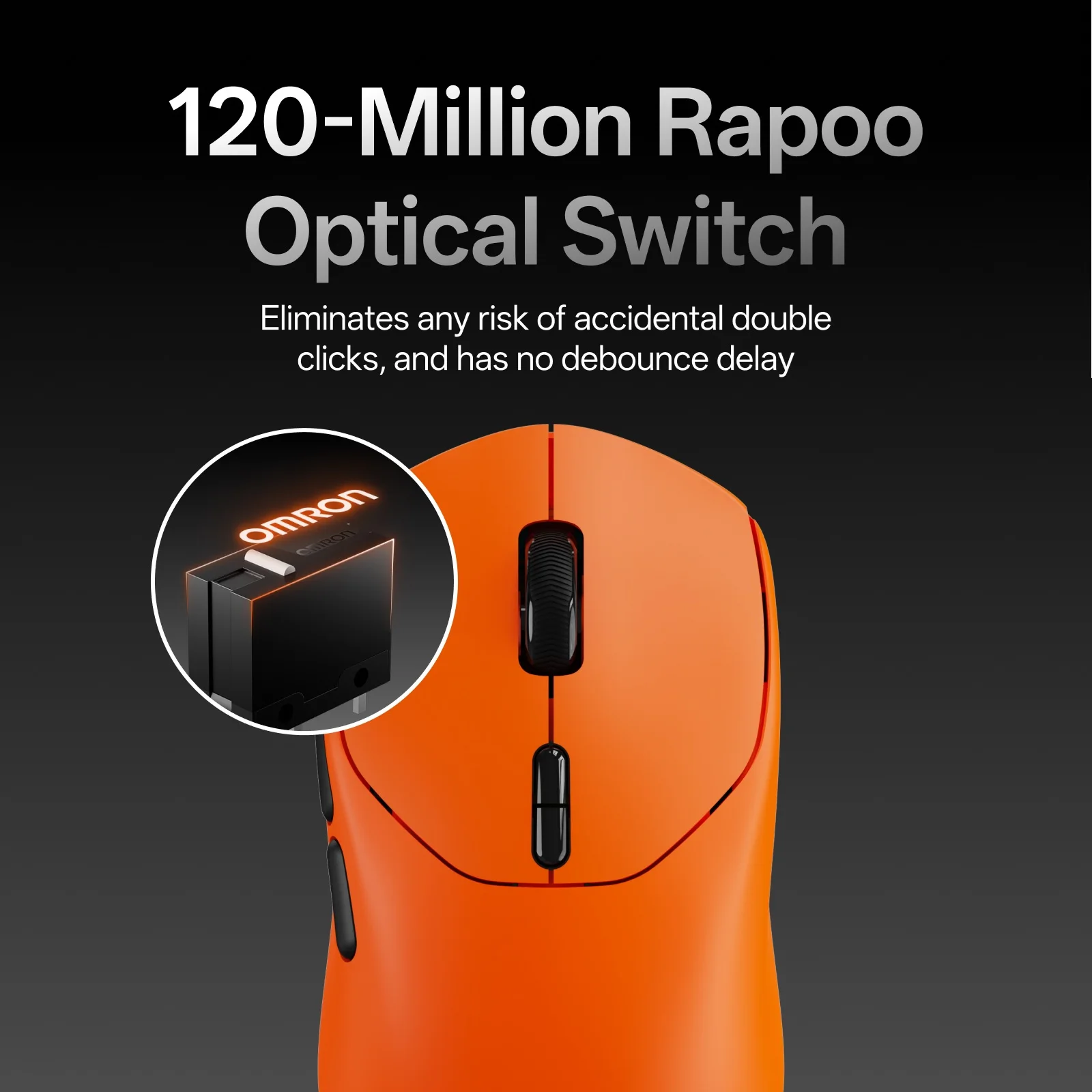 Rapoo VT1 MAX gen2 orange(オレンジ)　充電ドッグセット VT1 MAX Gen-2 49g Wireless Gaming Mouse with 30K Sensor & 8K