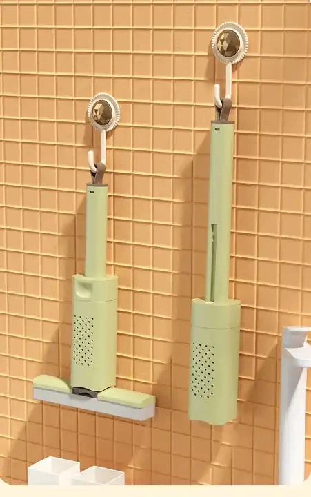 2024 Newst Hand-Washable Desktop Cleaning Clean Sweep Magic Portable Self Squeeze Pva Sponge Mini Wringer Mop With Replacement