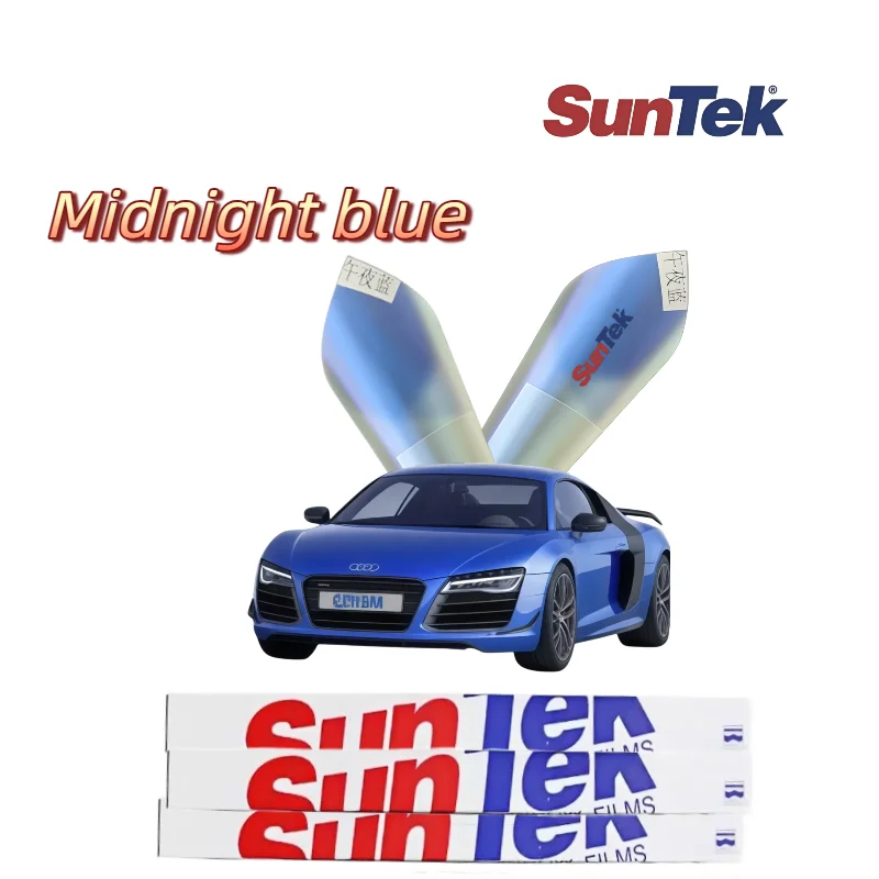 

Suntek Midnight Blue Автомобильная оконная пленка 63,1% VLT 49,8% УФ-отклонение 20,6% IRR блокировка глубокого цвета теплоизоляция конфиденциальности охлаждение