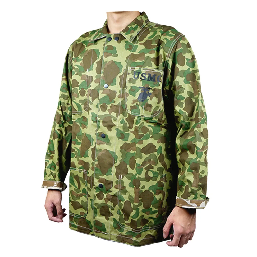 Outdoor US UNIFORMS PACIFIC CAMOUFLAGE JACKET REVERSIBLE CAMO COAT WORK CLOTHES