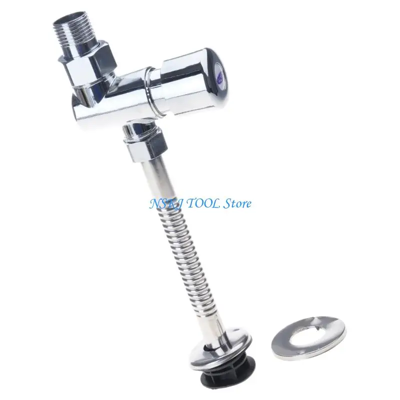 L8RC Heavy Duty Copper Urinal Flush Valves Manual Press Operate for Public Restrooms