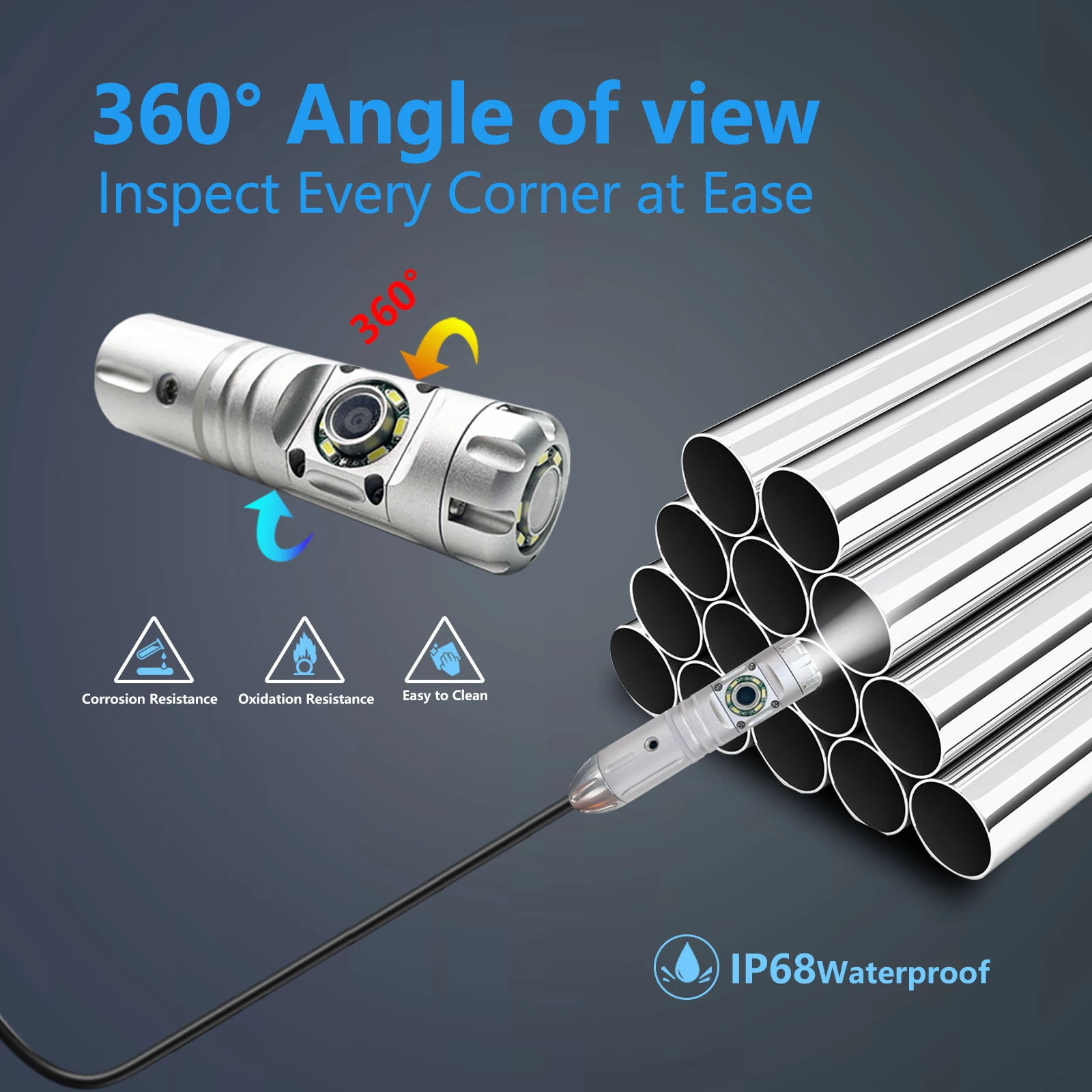 Factory Wholesale Price Professional Plumbing Drain Pipe Inspection Sewer Camera Analog Endoscopic Video Digital Camera