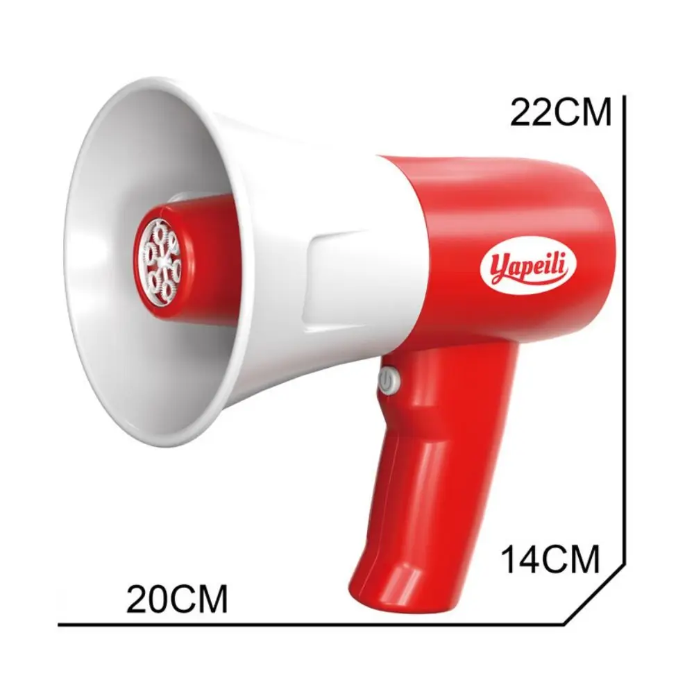 เครื่องทำฟองสบู่อัตโนมัติ 2-in-1 รูปทรงแตร อเนกประสงค์ พร้อมไฟ LED และเสียงเพลง ไมโครโฟนฟองสบู่