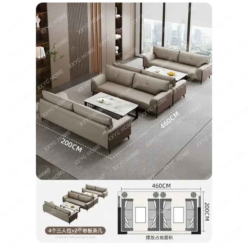 XXCat Claw Business Office Sofas Reception Minimalist Modern Leather Office Sofas Function Office Furniture Gado Mai Matasai