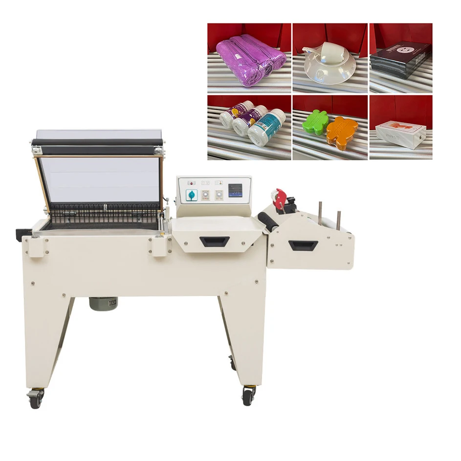 

Economic Manual Model 2 in 1 Wrapper Tunnel Design Plastic POF Film Shrink Packaging Machine