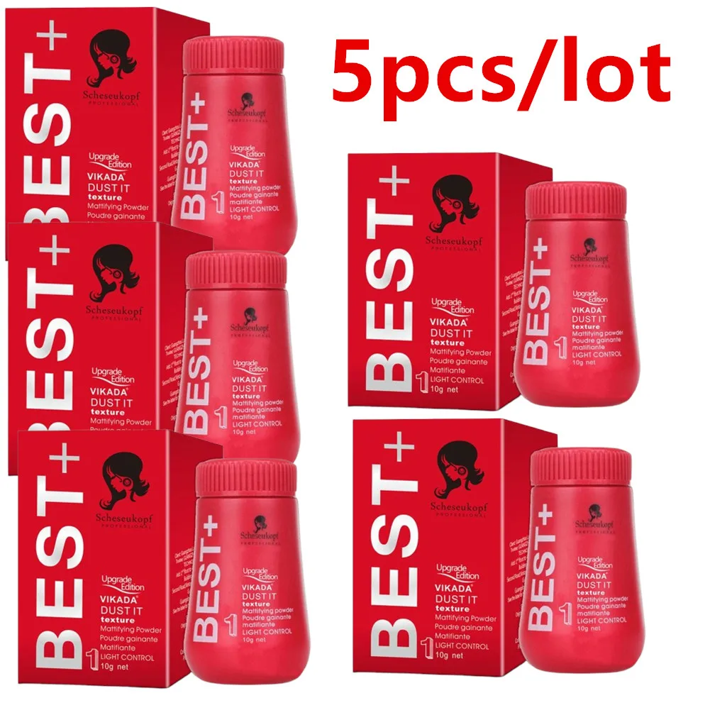 5pcs Hair Fluffy Powder Haircut Design Increase Hair Volume Frizz Fixed Lasting Model Refreshing Men Hair Styling Powder WithBox