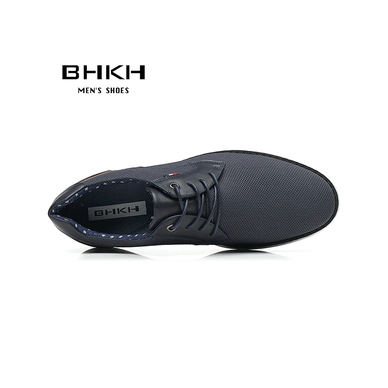BHKH 2024 Sapatos sociais de couro genuíno confortáveis sapatos casuais masculinos sapatos inteligentes de trabalho de negócios escritório com
