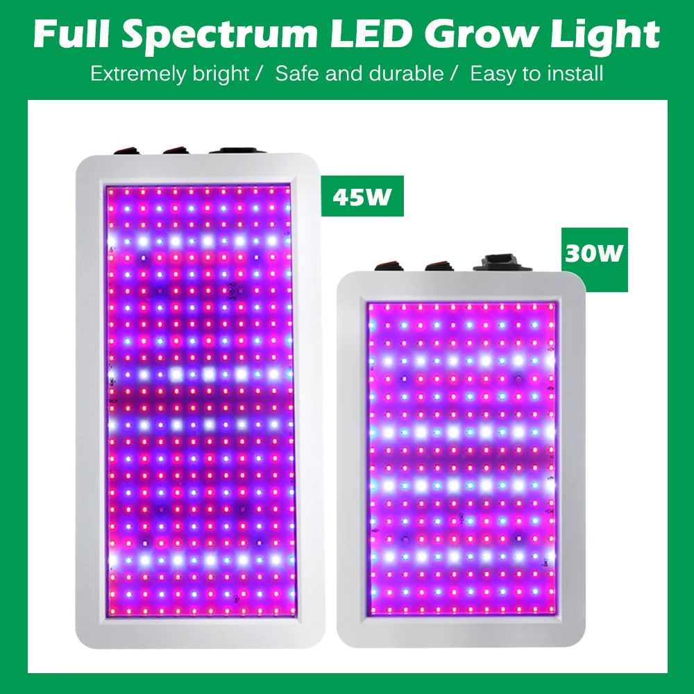 LED Grow Light 1000W Waterproof Phytolamp Full Spectrum 2 Mode Switch Veg Bloom Indoor Plant Growth Lamp For Greenhouse