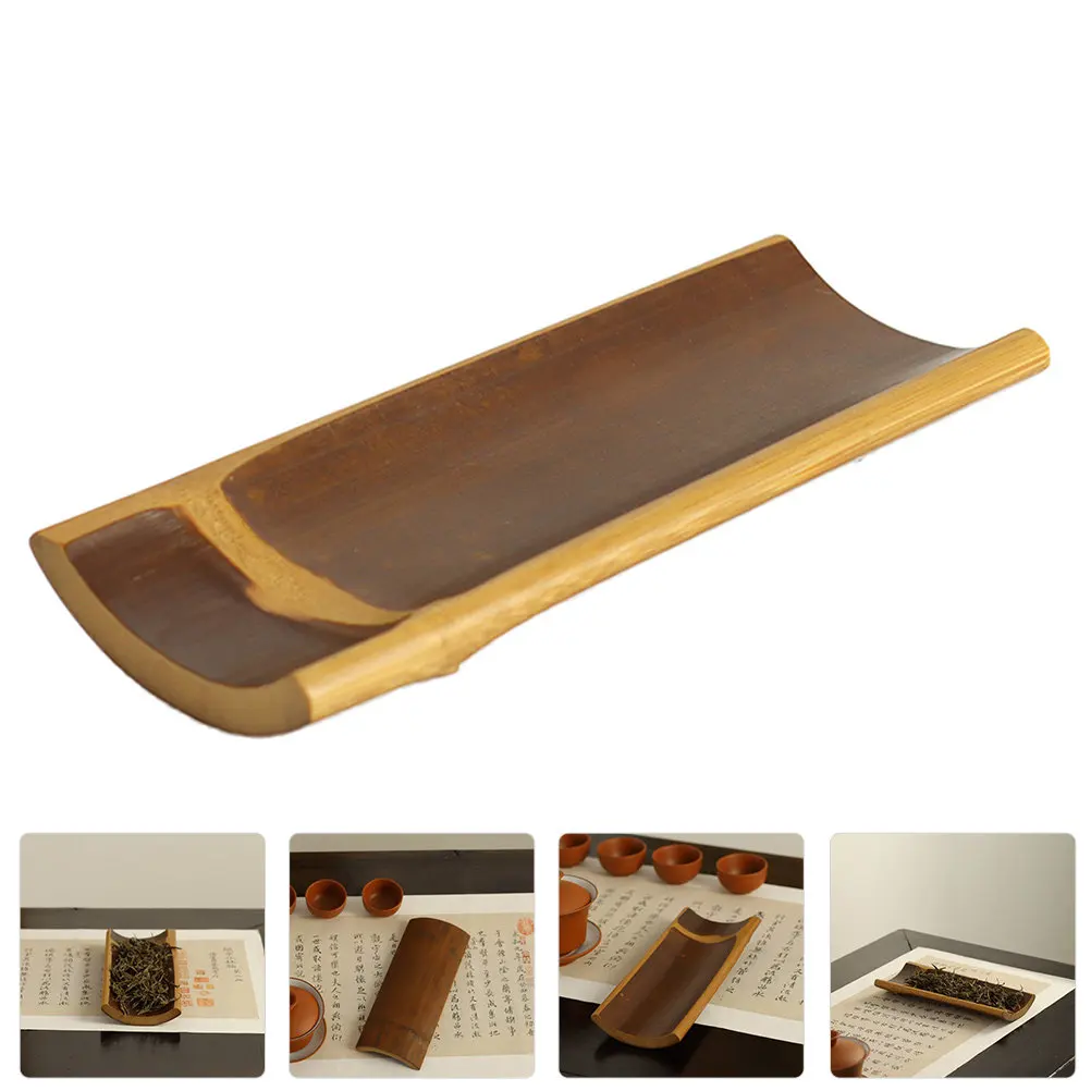 Bamboo Tea Towel Tray – Eco-Friendly Polished Smooth Serving Plate for Kitchen, Dining Table, Coffee Shop & Hotel