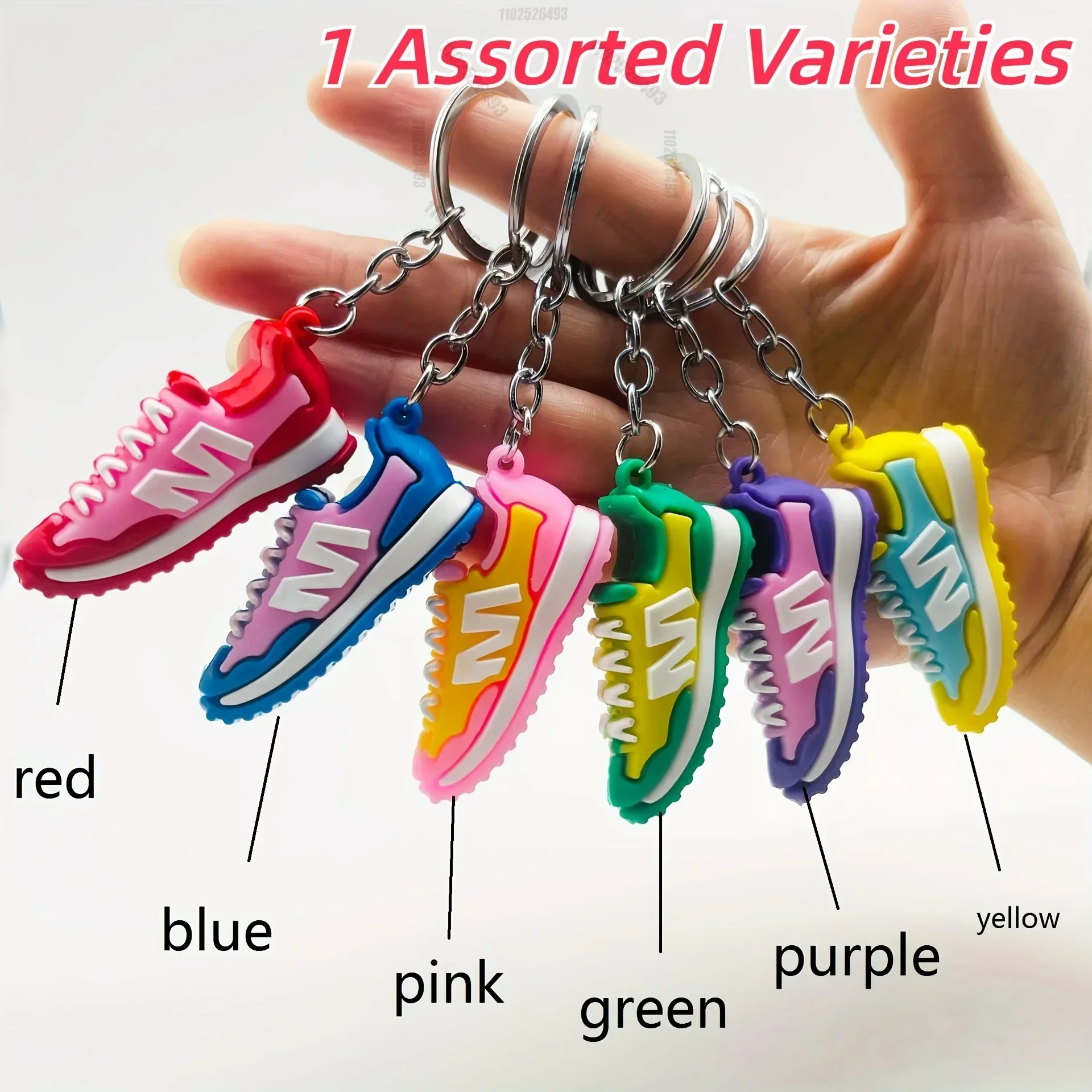 6 st/1 stks Schoen Sleutelhangers Voor Mannen Mini Leuke Cool Sneaker Sleutelhanger PVC Voor Gunsten Collectible Voor sneaker Fans Tas Hanger Gereedschap
