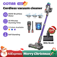 COTIAR V22 650W 55kPa Wireless Vacuum Cleaner for Home Appliance Vertical Handheld Vacuum Cleaner Smart Home Removable Battery