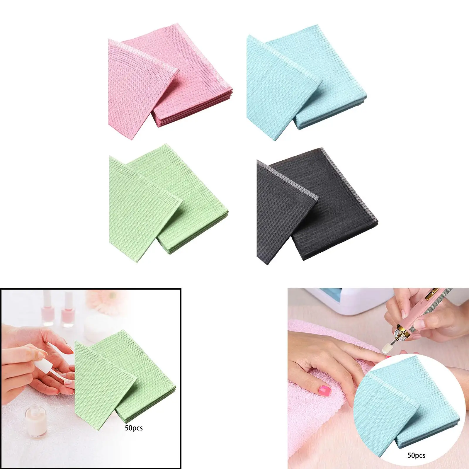 50x Disposable Mats Disposable Dental Bibs for Lash Artist Accesories