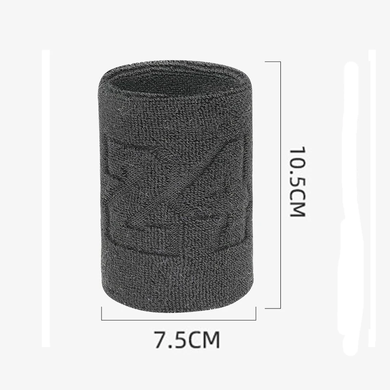 1 Pair Cotton Elastic Wristband Support Basketball Wrist Brace Wraps Men Kids Gym Fitness Powerlifting Tennis Sweat Absorption