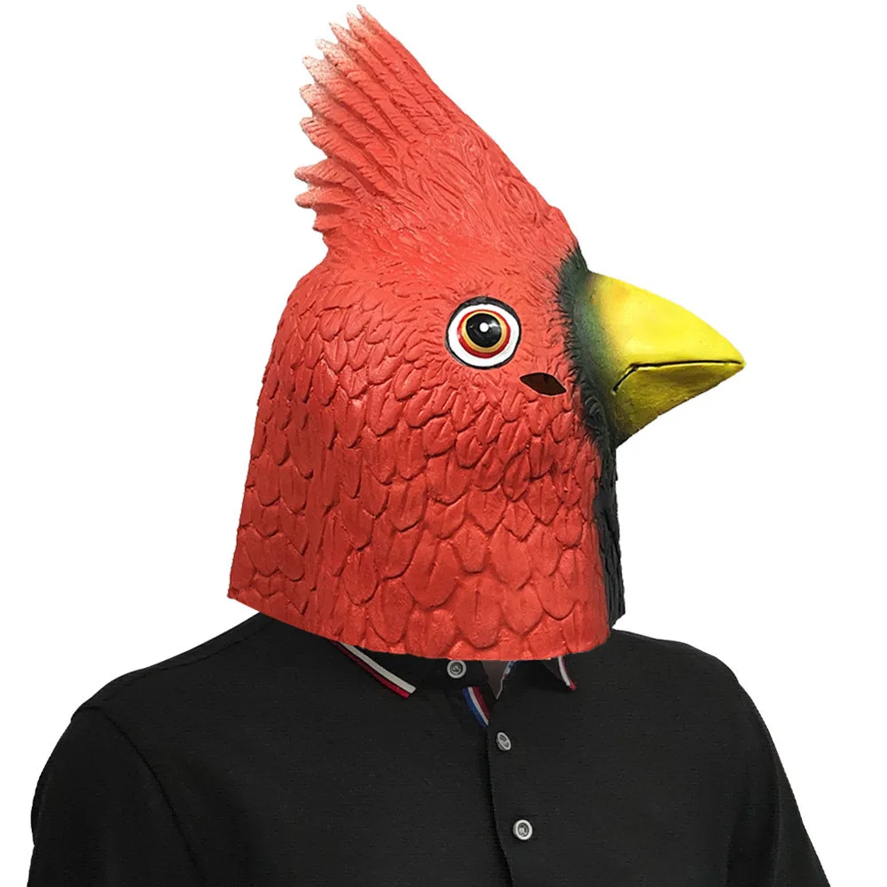 Realistische Latex-Vogelmaske Tierkopf-Gummimaske für Halloween Cosplay Kostümparty Requisiten Erwachsenen-Verkleidung – Detail 1