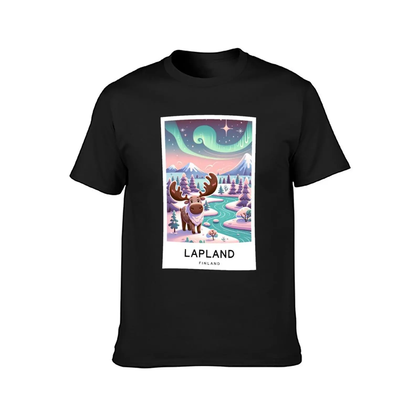 Lapland Finland Night T-Shirt oversized tops oversizeds cute clothes t shirt men