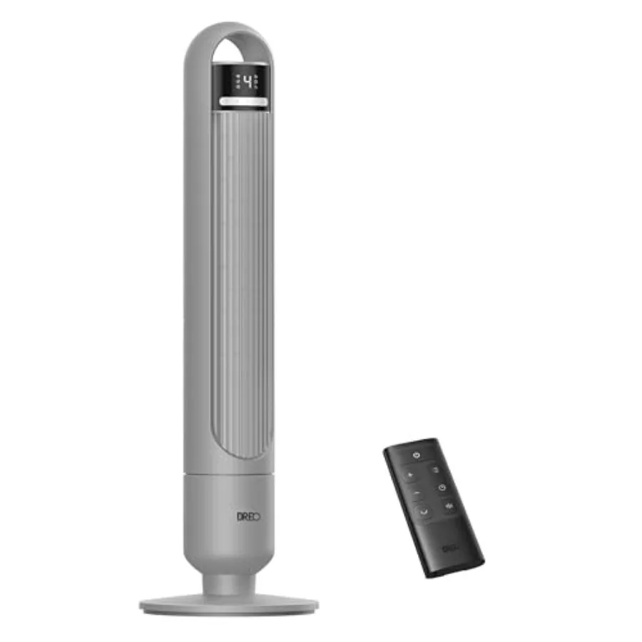 

Tower Fan for Bedroom, 4 Speeds, 3 Modes Standing Fans for Room with 90° wide Oscillating, 28dB Quiet for Sleep, 26ft/s Velocit