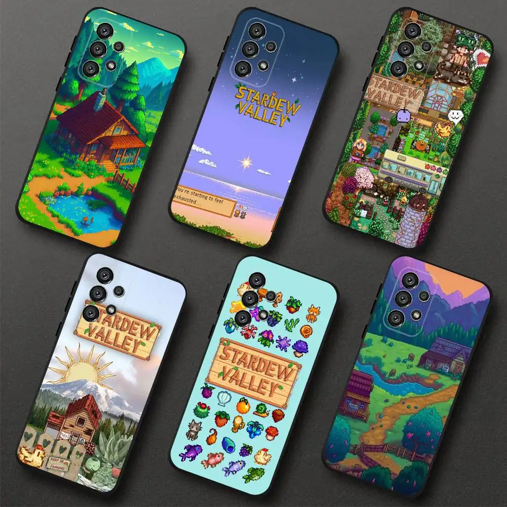 

Game S-Stardew Valley Phone Case For Samsung S 25,24,23,22,30,21,10,9,Ultra,Plus,Lite,FE,4,5G Black Soft Case