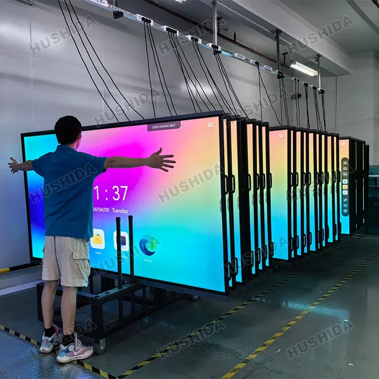 Smart White Interactive Board Panel Price Whiteboard 55/65/75/86/100 Inch Touch Screen LED Display TV Flat Digital Meet LCD