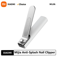 XIAOMI Mijia Nail Clipper Five-Piece Set White High-Quality Stainless Steel Magnetic Absorption Simple Five-Piece Set Portable