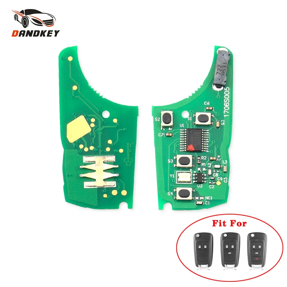 

Dandkey 2/3/4 Buttons ID46 Chip Flip Key For Chevrolet Cruze Malibu Aveo Spark Sail Remote Control Key Electronic Circuit Board