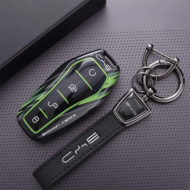 Car Key Case For BYD Atto 3 Han EV Dolphin Durable Second Song Pro Tang Dm QIn PLUS MAX Yuan Key Holder Cover Chain
