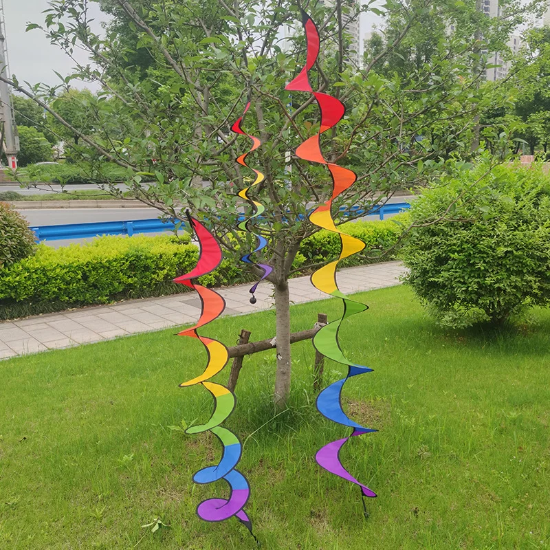 1PCS Festival Decorations, Foldable Rainbow Spiral Windmill Tents, Colorful Gardens, Outdoor Camping, School Picnic Decorations