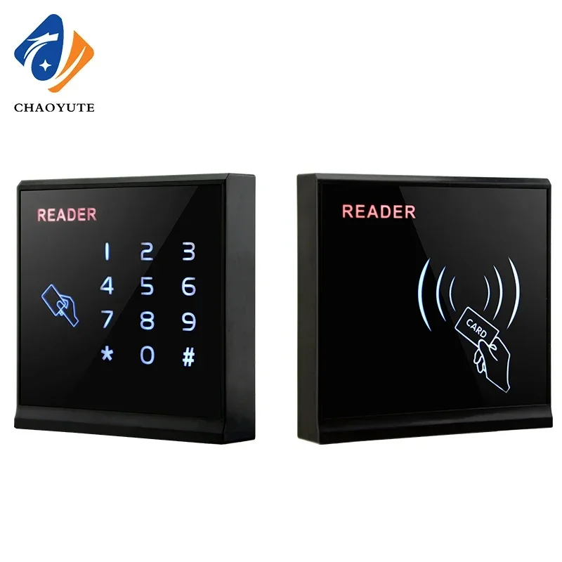 

New Password Button Access Card Reader Outdoor Waterproof WG26/34 Format, Acrylic Panel ID/IC Access Control Reader