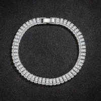 Bracelet de luxe en argent Sterling 925 pour femmes, bijoux à la mode, fiançailles, mariage, Glamour, 18CM 3