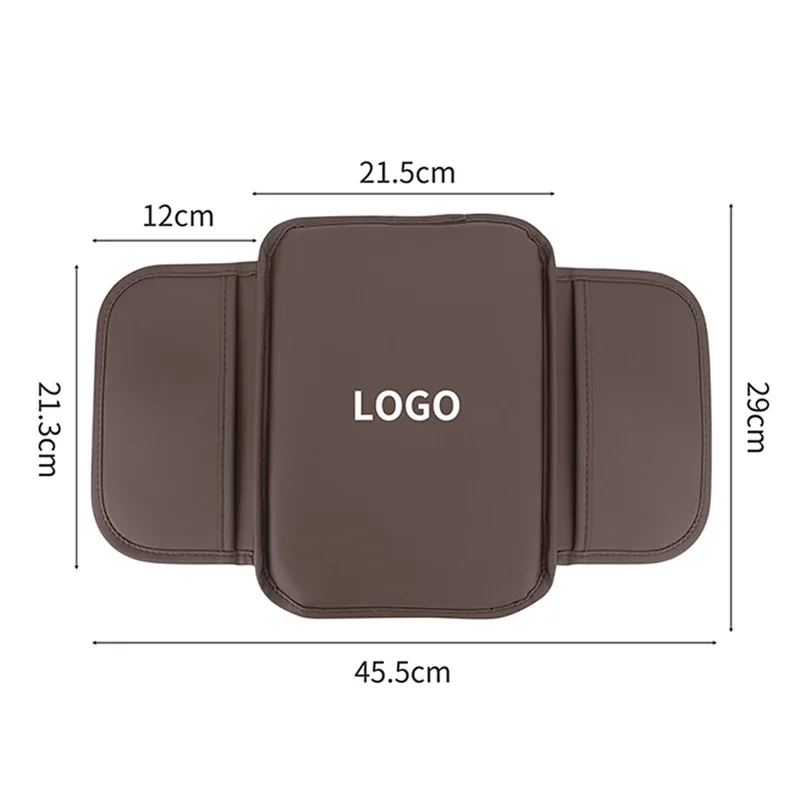 Car Armrest Box Mats PU Leather Auto Center Console Covers for Mitsubishi Outlander ASX Fortis Lancer Pajero Sport Eclipse Cross