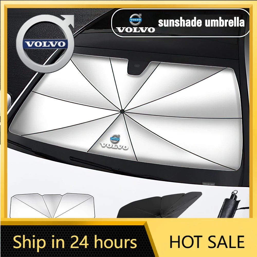 

Steering Covers Car Sunshade Umbrella Car Front Window Sunshade Cover For Volvo Xc60 Xc90 V40 V60 S60 V50 V90 S80 C40 XC40 V70 X