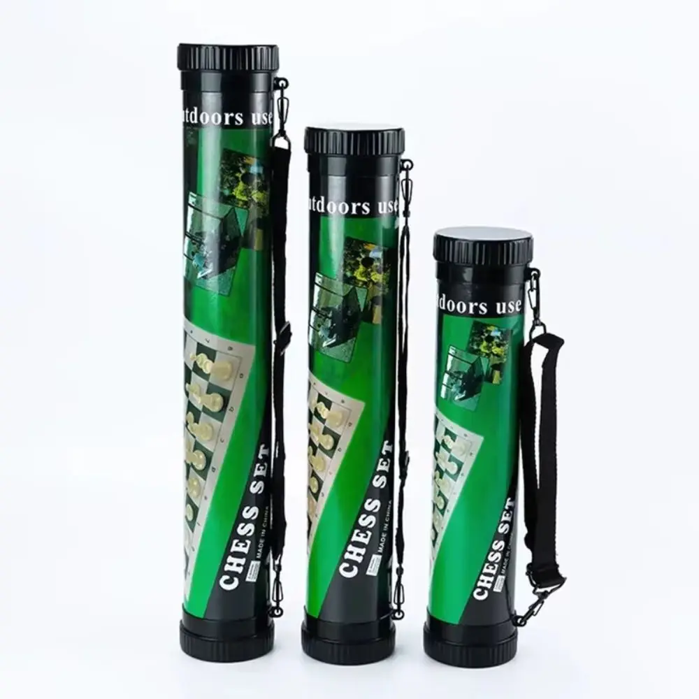 ألعاب الطاولة للطي رقعة الشطرنج التعبئة دلو التعليمية في الهواء الطلق السفر الشطرنج مجموعة 34 سنتيمتر/50 سنتيمتر أبيض وأسود الاطفال مجموعة الشطرنج