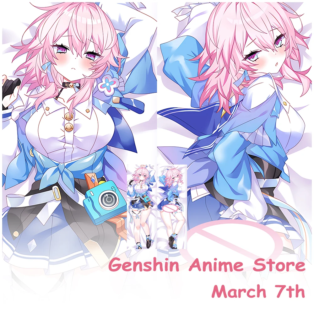 

Dakimakura Honkai star Rail March 7th Pillow Case Japanese Anime Cosplay Hugging Body Cushion Cover Accessories Gifts