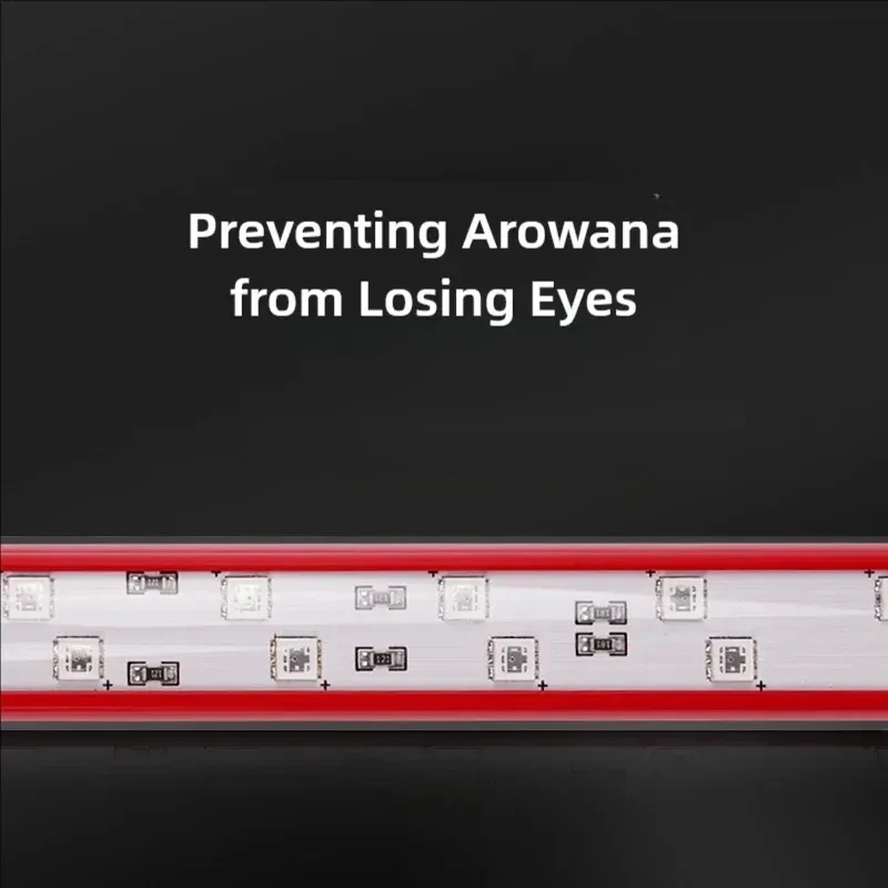 Mayin Red Arowana Light Aquarium Special Color-Enhancing Viewing Waterproof LED Arowana Lamp for Multi-Size Fish Tank