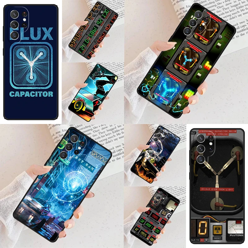 Back to the Future Flux Capacitor Phone Case For Samsung Galaxy S24 S23 S22 S21 Ultra S10 Note 10 Pro S20 Plus FE S9 S8 Cover