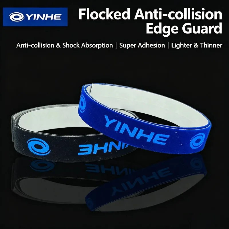 YINHE Table Tennis Edge Tape Flocked Self-adhesive Thick Sponge Ping Pong Blade Side Protector Edge Protector Shock Absorbing