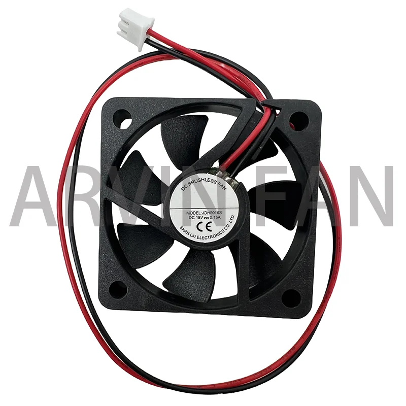 JDH5010S DC15V 0.15A Chassis DC 2-wire Cooling Fan