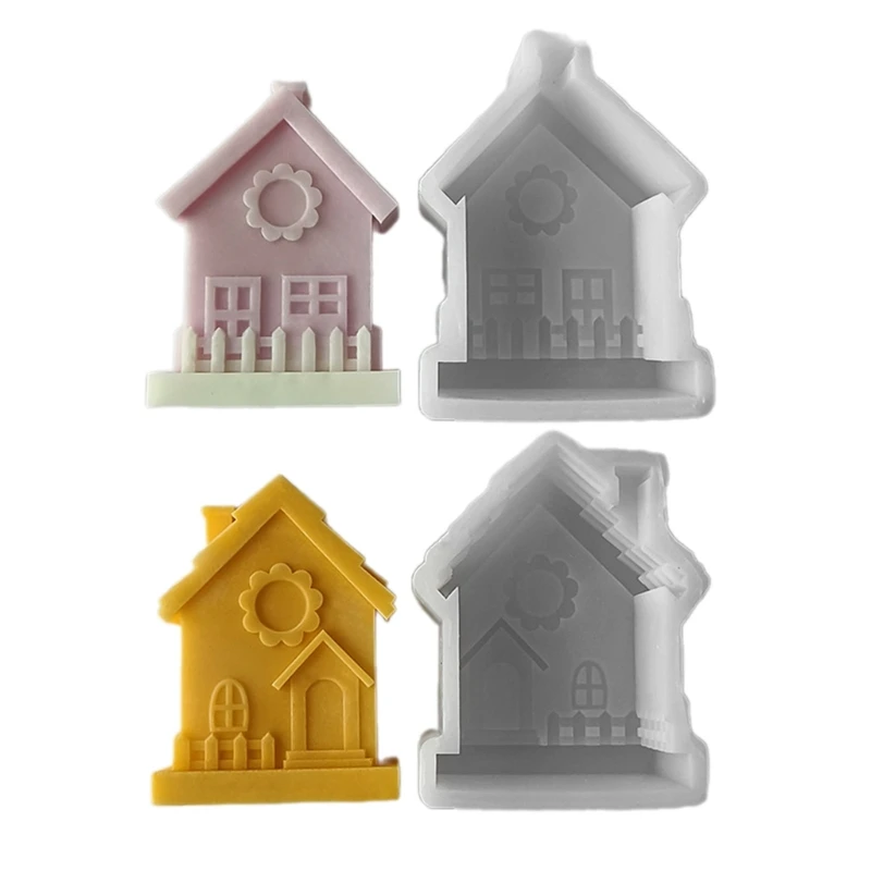 Beautiful Silicone Moulds Soap Molds House Shaped DIY Statue Mould Hand-Making Mold Accessories for Crafts NEW