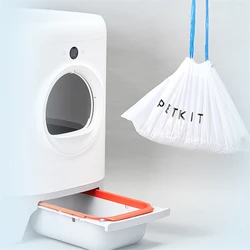 Petkit Poop Bag per la scatola del vassoio della toilette del gatto autopulente automatica 2 sacchetti a rulli con manico a mano libera sporco per la vaschetta della lettiera