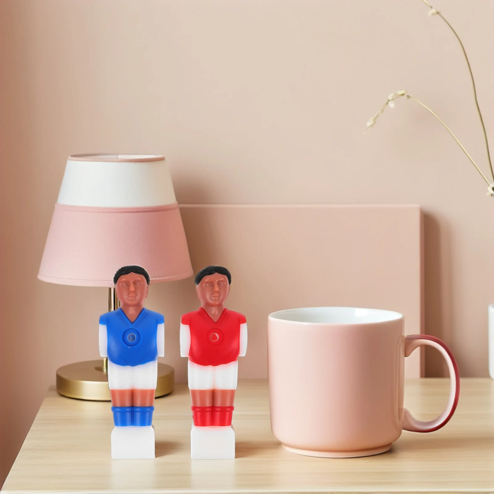 

2 set 2 Sets Foosball Replacement Players Durable Table Football Men Figurines For Table Accessories Mini Soccer Player